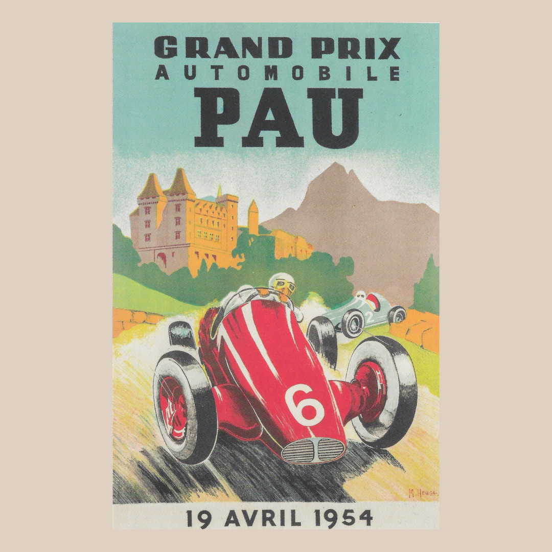 Affiche Grand Prix de Pau 1954