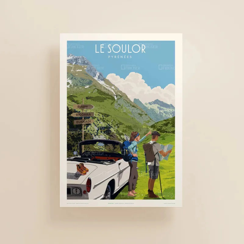 Affiche Le Soulor, Pyrénées