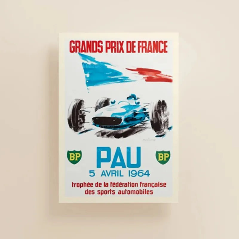 Affiche Pau Grand Prix 1964