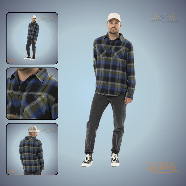 VD Chemise Flanelle "Jack" Kaki