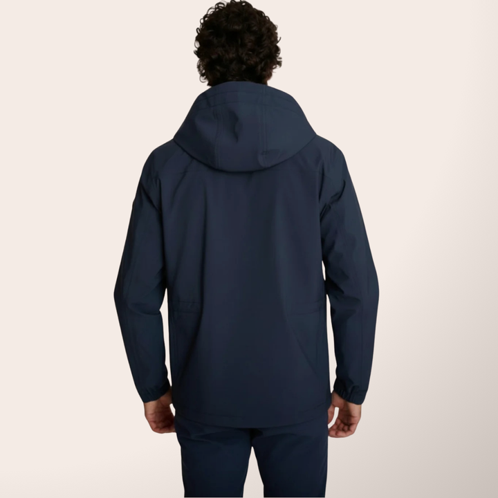 Delahaye Imperméable "Venatici" - Veste bleu marine homme. Coupe regular, 100% polyester. Alliant protection optimale et élégance sport chic. - Esprit Pilote