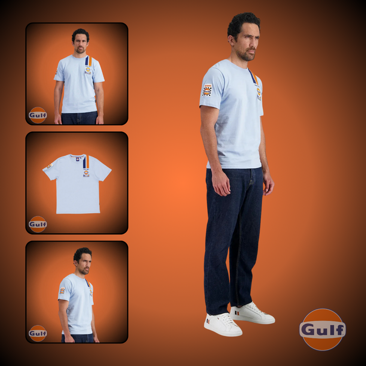 Gulf Tee Shirt "Legend" - Light Blue