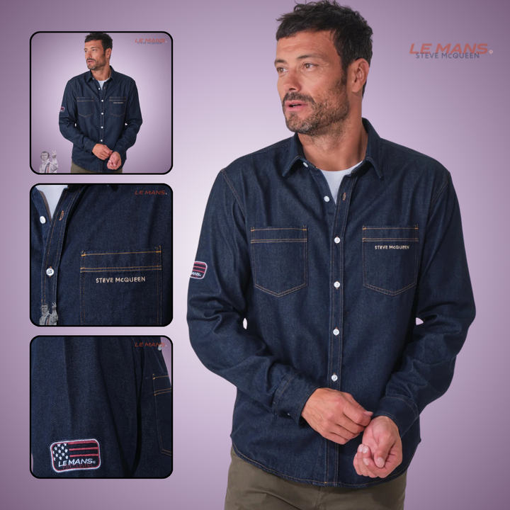 SMQ Chemise "Varsity Denim"