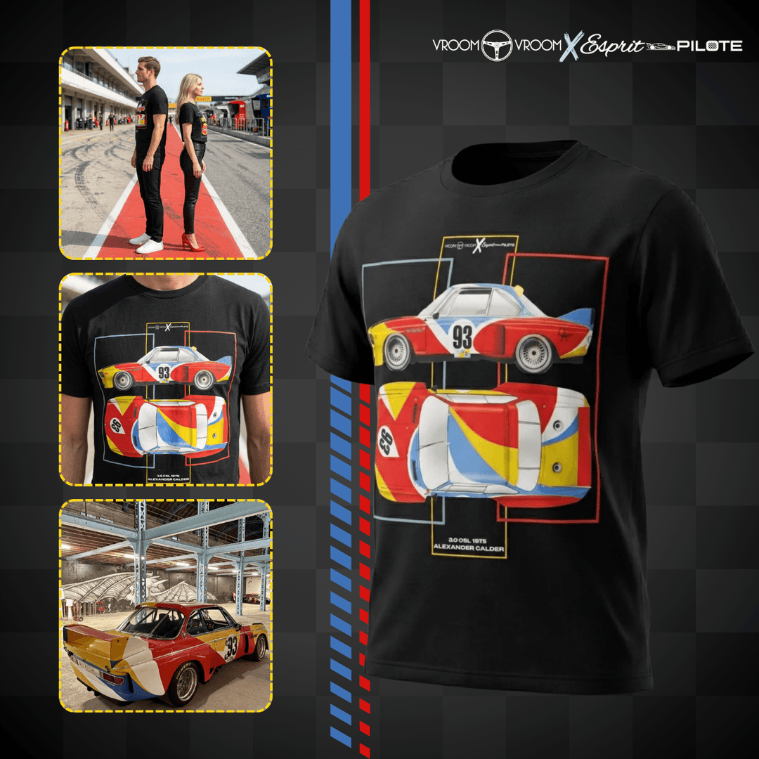 Vroom Vroom x Esprit Pilote Tee Shirt 3.0 CSL "Alexander Calder 1975" - Affirmez votre look avec le tee shirt Vroom Vroom x Esprit Pilote 3.0 CSL "Alexander Calder 1975" - Dessiné par Esprit Pilote pour Vroom Vroom - T-Shirts - Esprit Pilote