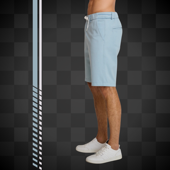 Delahaye Bermuda "Ecume" - Delahaye Bermuda Ecume en coton majoritaire. Taille élastique et cordon ajustable pour un confort sans compromis. - Esprit Pilote