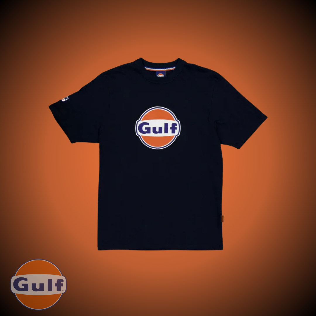 Gulf Tee Shirt "3D Logo" - Navy