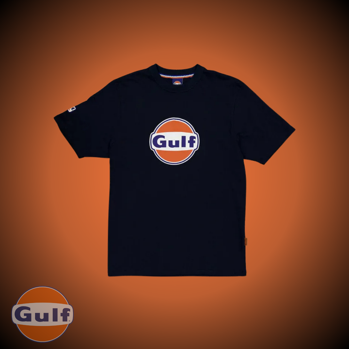 Gulf Tee Shirt "3D Logo" - Navy
