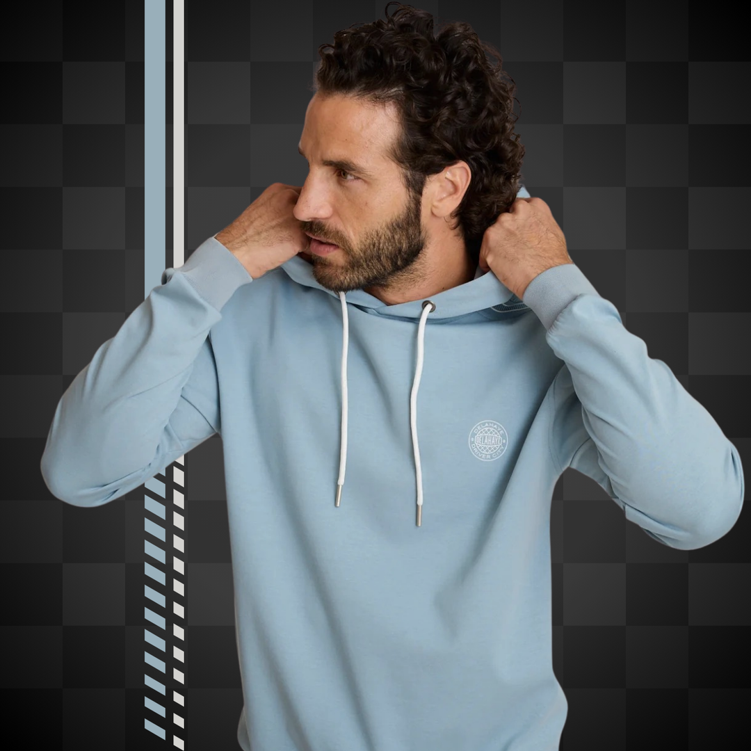 Delahaye Sweat "Ecume" - Delahaye Sweat Ecume en coton majoritaire (54%), polyester et spandex pour confort et durabilité. Logo poitrine en 3D pour un style distinctif. - Esprit Pilote