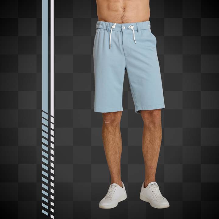 Delahaye Bermuda "Ecume" - Delahaye Bermuda Ecume en coton majoritaire. Taille élastique et cordon ajustable pour un confort sans compromis. - Esprit Pilote