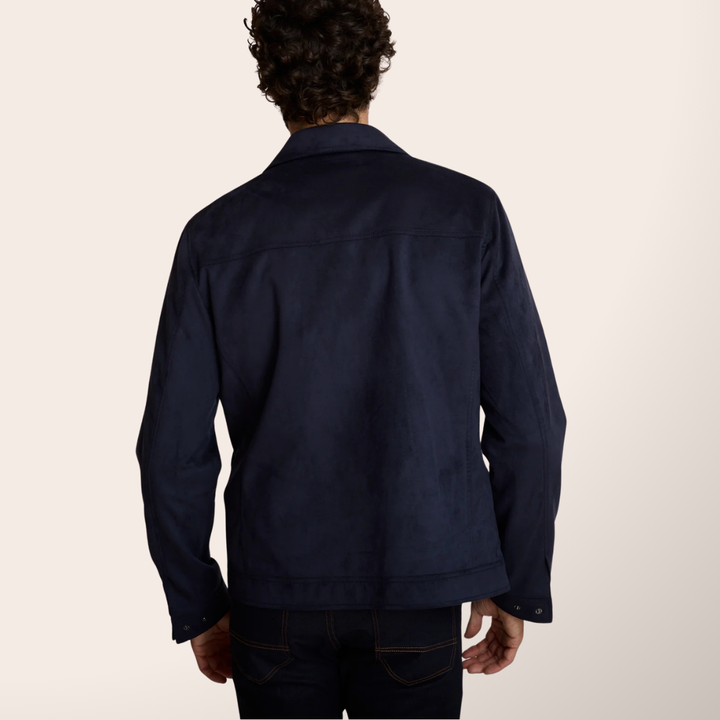 Delahaye Blouson "Bibha" - Blouson urbain en polyester effet daim. Coupe ajustée, confort quotidien, style racing authentique. - Esprit Pilote