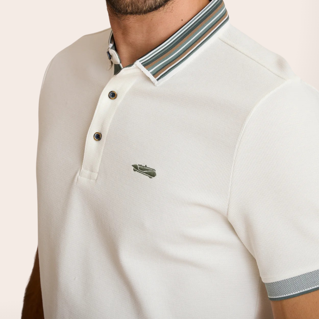 Delahaye Polo Maillé "Lemurzim" - Delahaye Polo Maillé Lemurzim de la collection Gentleman Driver. Confectionné en coton à maille fine, il offre douceur et tenue impeccable. - Esprit Pilote