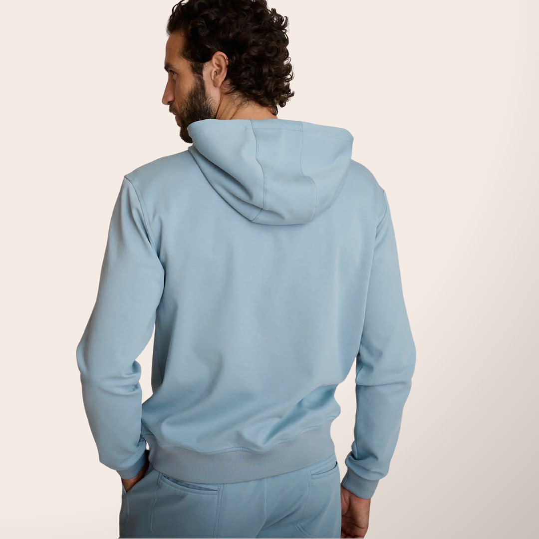 Delahaye Sweat "Ecume" - Delahaye Sweat Ecume en coton majoritaire (54%), polyester et spandex pour confort et durabilité. Logo poitrine en 3D pour un style distinctif. - Esprit Pilote