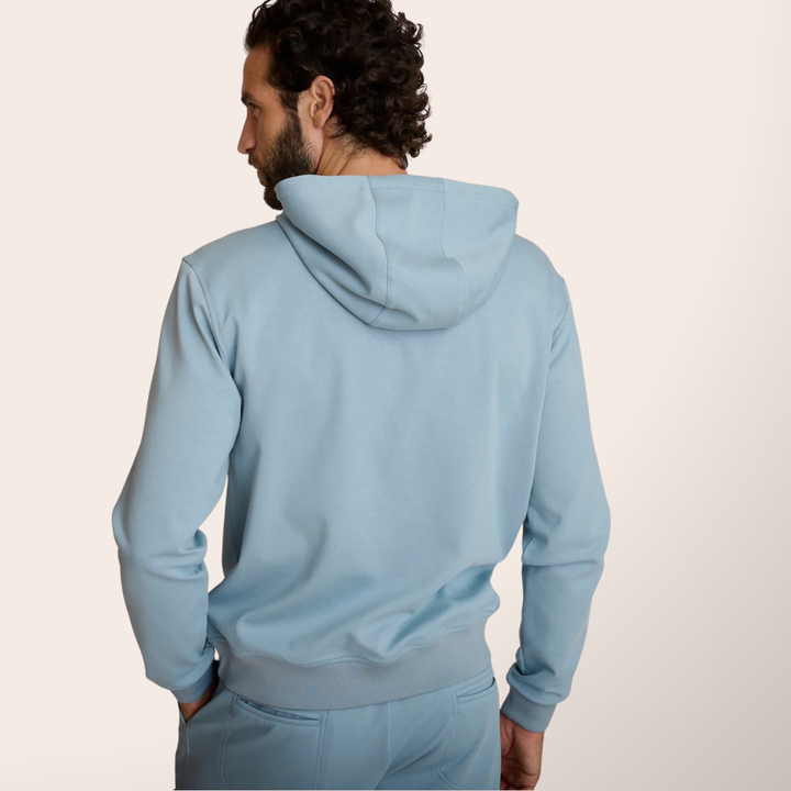 Delahaye Sweat "Ecume" - Delahaye Sweat Ecume en coton majoritaire (54%), polyester et spandex pour confort et durabilité. Logo poitrine en 3D pour un style distinctif. - Esprit Pilote
