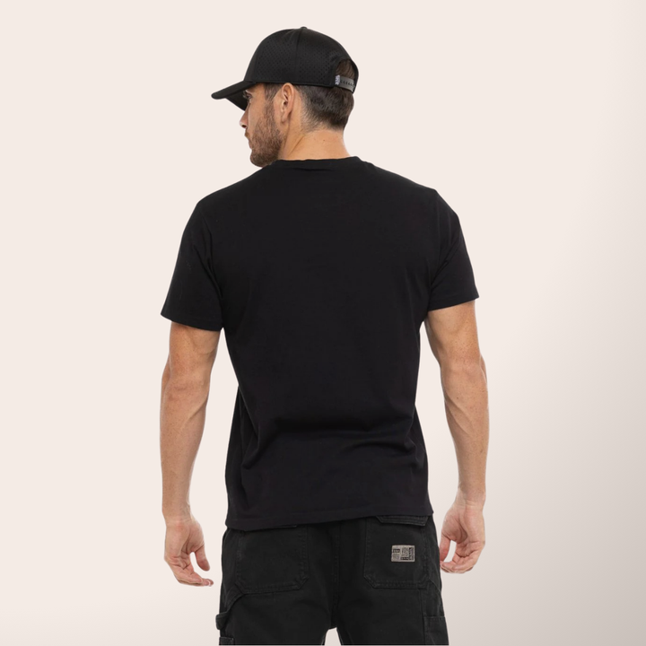 Von Dutch Tee Shirt "City" - Von Dutch Tee Shirt "City" en coton léger. Coupe régulière, manches courtes, col rond. Noir, marron clair, beige. Lavage 30°. - Esprit Pilote