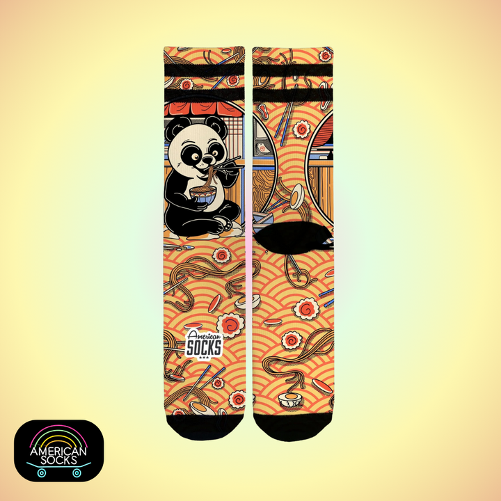 Américan Socks Chaussettes "Panda" - Mid High