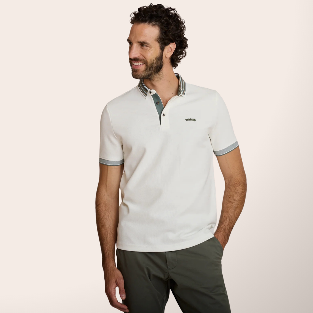 Delahaye Polo Maillé "Lemurzim" - Delahaye Polo Maillé Lemurzim de la collection Gentleman Driver. Confectionné en coton à maille fine, il offre douceur et tenue impeccable. - Esprit Pilote