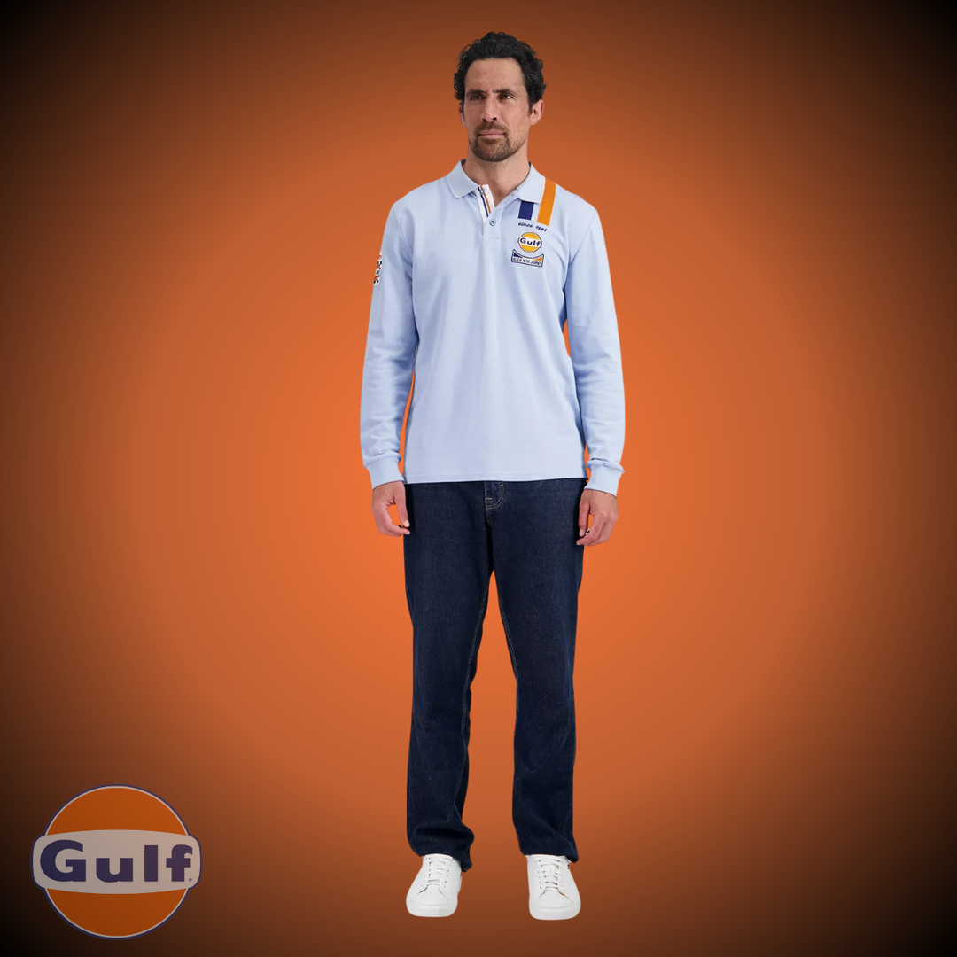 Gulf Polo "Legend" Manches Longues - Light Blue
