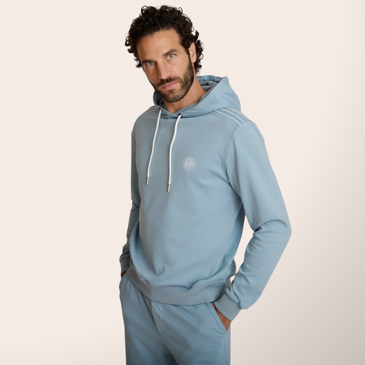 Delahaye Sweat "Ecume" - Delahaye Sweat Ecume en coton majoritaire (54%), polyester et spandex pour confort et durabilité. Logo poitrine en 3D pour un style distinctif. - Esprit Pilote