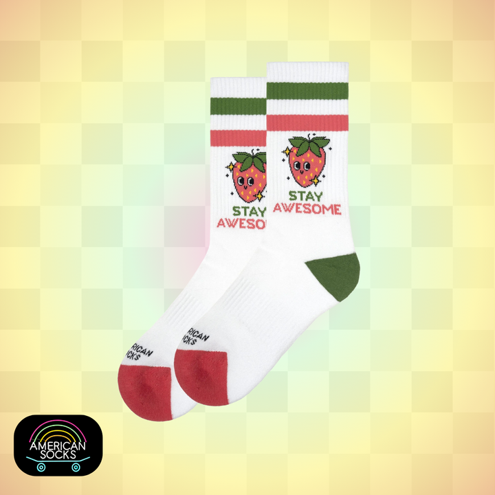 Américan Socks Chaussettes "Stay Awesome" - Mid High - Taille Unique