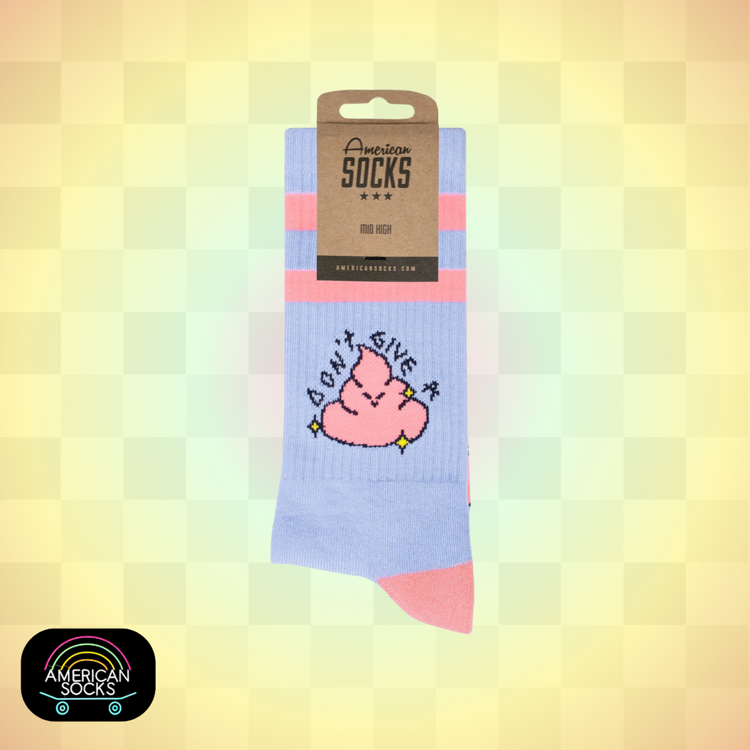 Américan Socks Chaussettes "Don't Give A Shit" - Mid High - Taille Unique