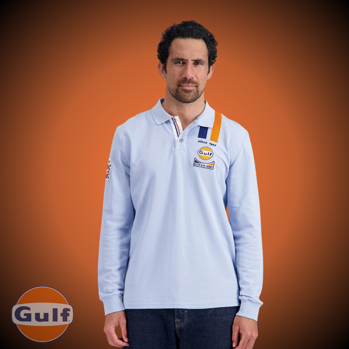 Gulf Polo "Legend" Manches Longues - Light Blue