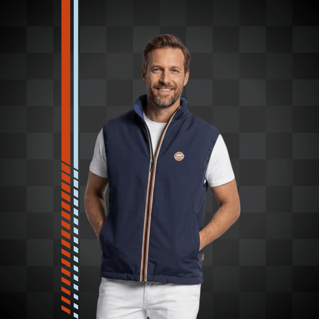 Gulf Bodywarmer Reverso "Gradient Tech" - Gulf Bodywarmer Reverso "Gradient Tech" - Gulf Bodywarmer Reverso "Gradient Tech" – Gilet réversible 100% polyester. - Esprit Pilote