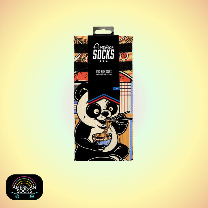 Américan Socks Chaussettes "Panda" - Mid High