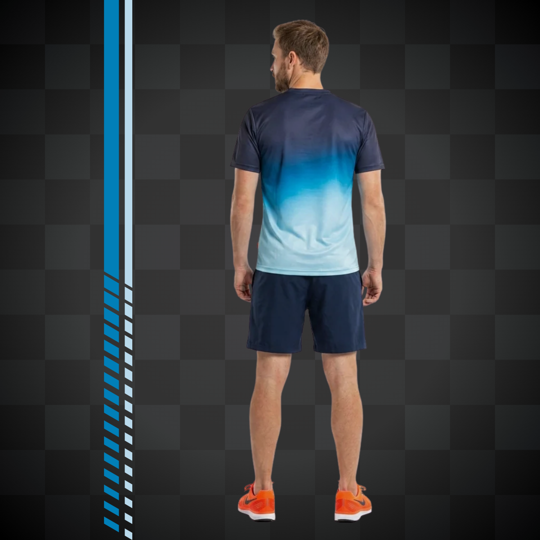Gulf Tee Shirt "Gradient Tech" - Gulf Tee Shirt "Gradient Tech" - Gulf Tee Shirt "Gradient Tech" – Tee-shirt de sport 100% polyester, ultra léger et respirant. - Esprit Pilote