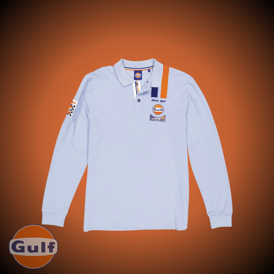 Gulf Polo "Legend" Manches Longues - Light Blue