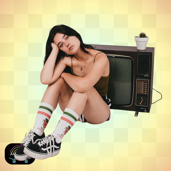 Américan Socks Chaussettes "Stay Awesome" - Mid High - Taille Unique