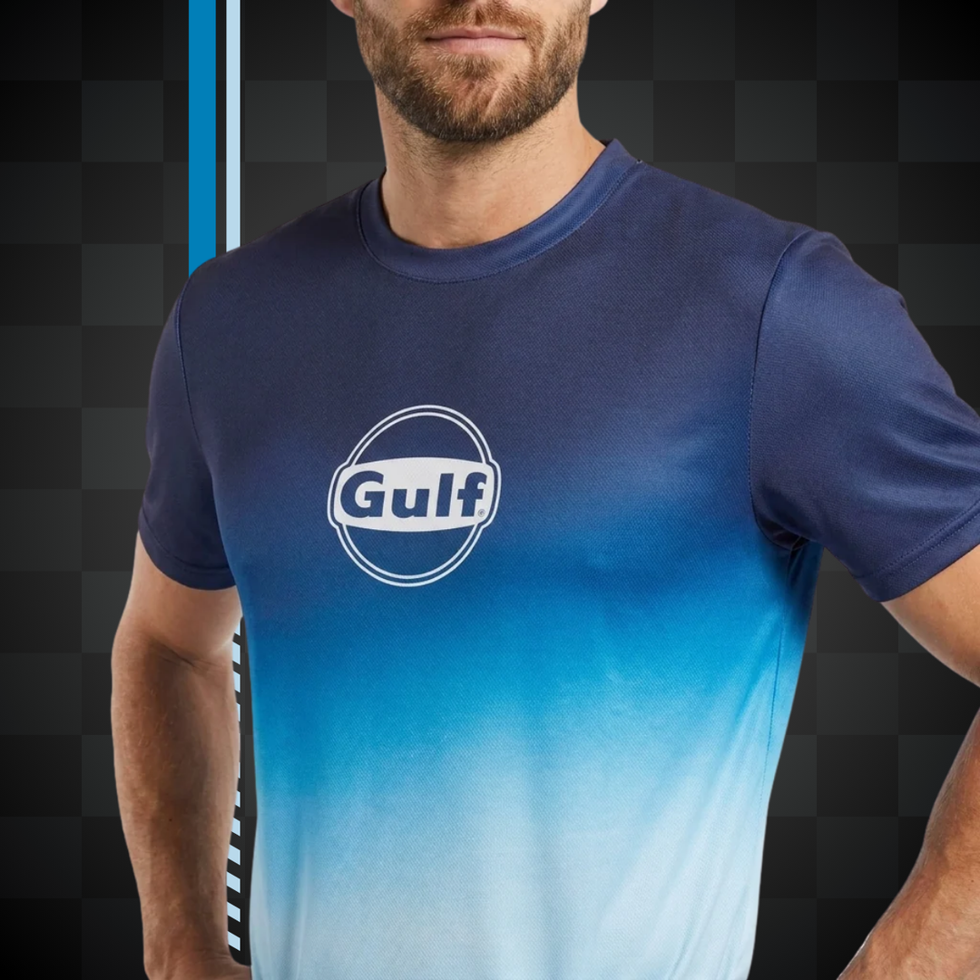 Gulf Tee Shirt "Gradient Tech" - Gulf Tee Shirt "Gradient Tech" - Gulf Tee Shirt "Gradient Tech" – Tee-shirt de sport 100% polyester, ultra léger et respirant. - Esprit Pilote