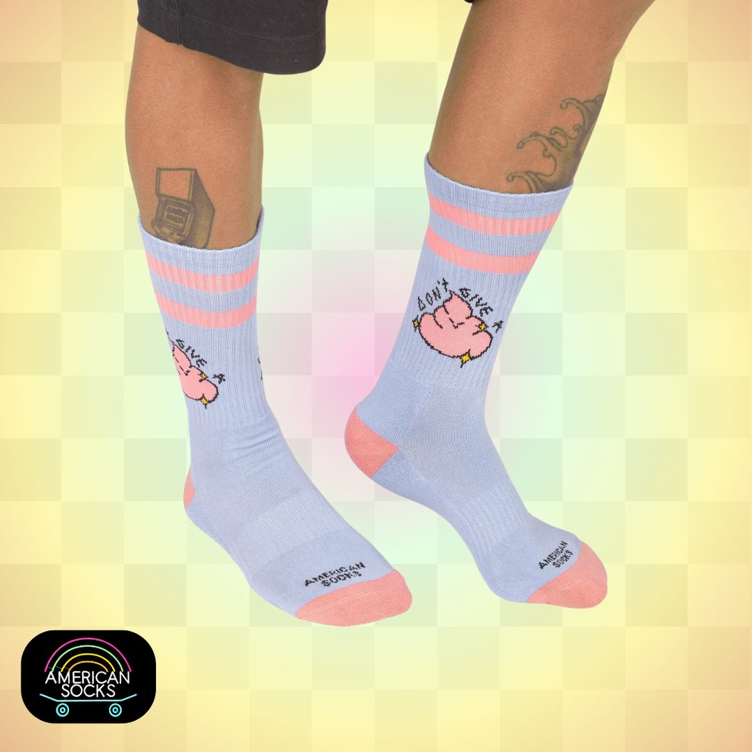 Américan Socks Chaussettes "Don't Give A Shit" - Mid High - Taille Unique
