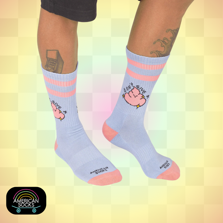 Américan Socks Chaussettes "Don't Give A Shit" - Mid High - Taille Unique