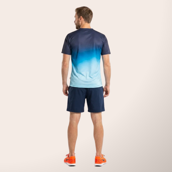 Gulf Tee Shirt "Gradient Tech" - Gulf Tee Shirt "Gradient Tech" - Gulf Tee Shirt "Gradient Tech" – Tee-shirt de sport 100% polyester, ultra léger et respirant. - Esprit Pilote