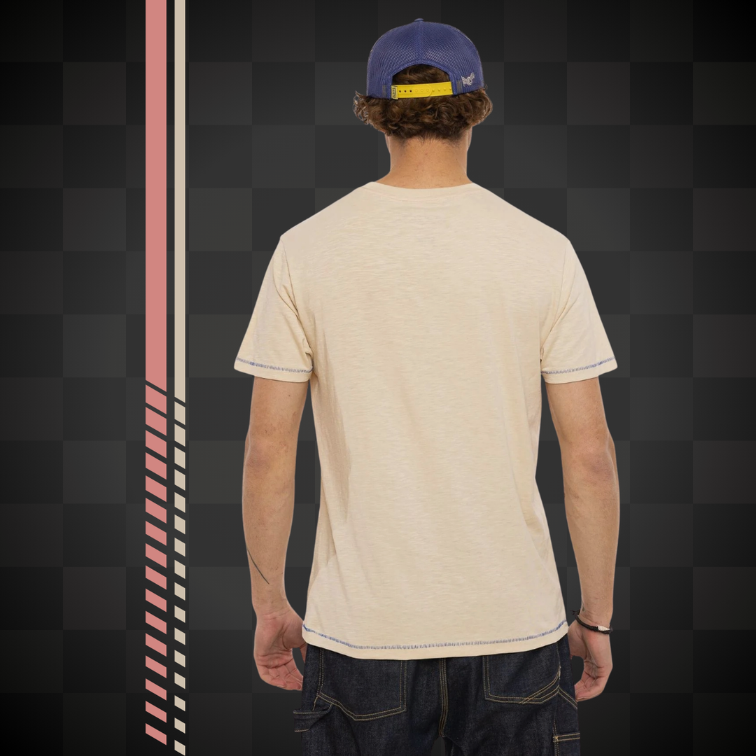 Von Dutch Tee Shirt "Palm" - Von Dutch Tee Shirt "Palm" - Von Dutch Tee Shirt "Palm" – T-shirt 100% coton à manches courtes et col rond. Coupe régulière, effet flammé. - Esprit Pilote