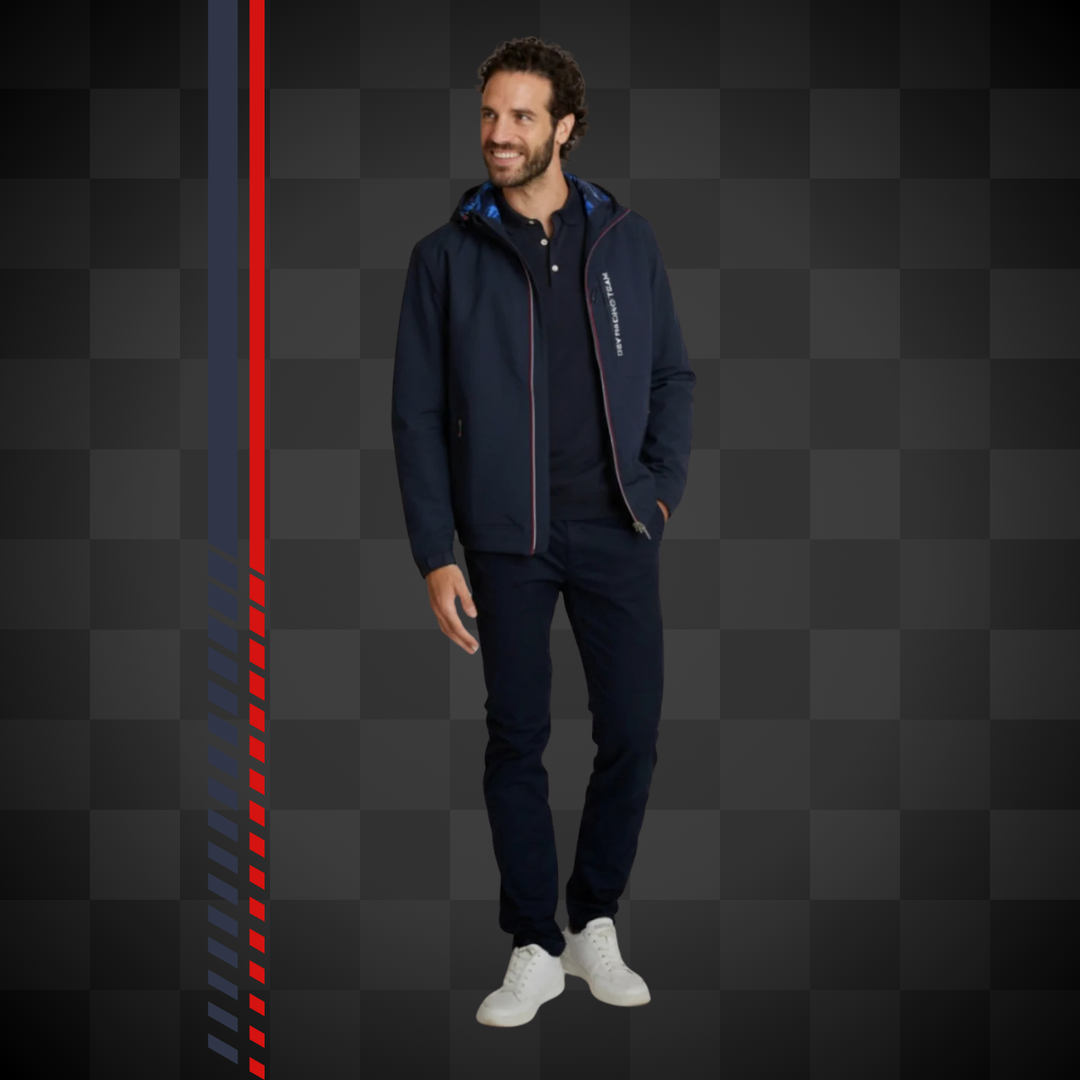 Delahaye Imperméable "Venatici" - Veste bleu marine homme. Coupe regular, 100% polyester. Alliant protection optimale et élégance sport chic. - Esprit Pilote