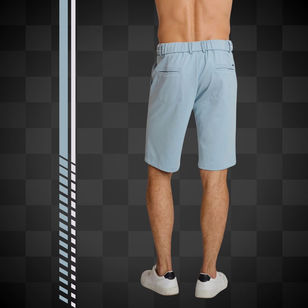 Delahaye Bermuda "Ecume" - Delahaye Bermuda Ecume en coton majoritaire. Taille élastique et cordon ajustable pour un confort sans compromis. - Esprit Pilote