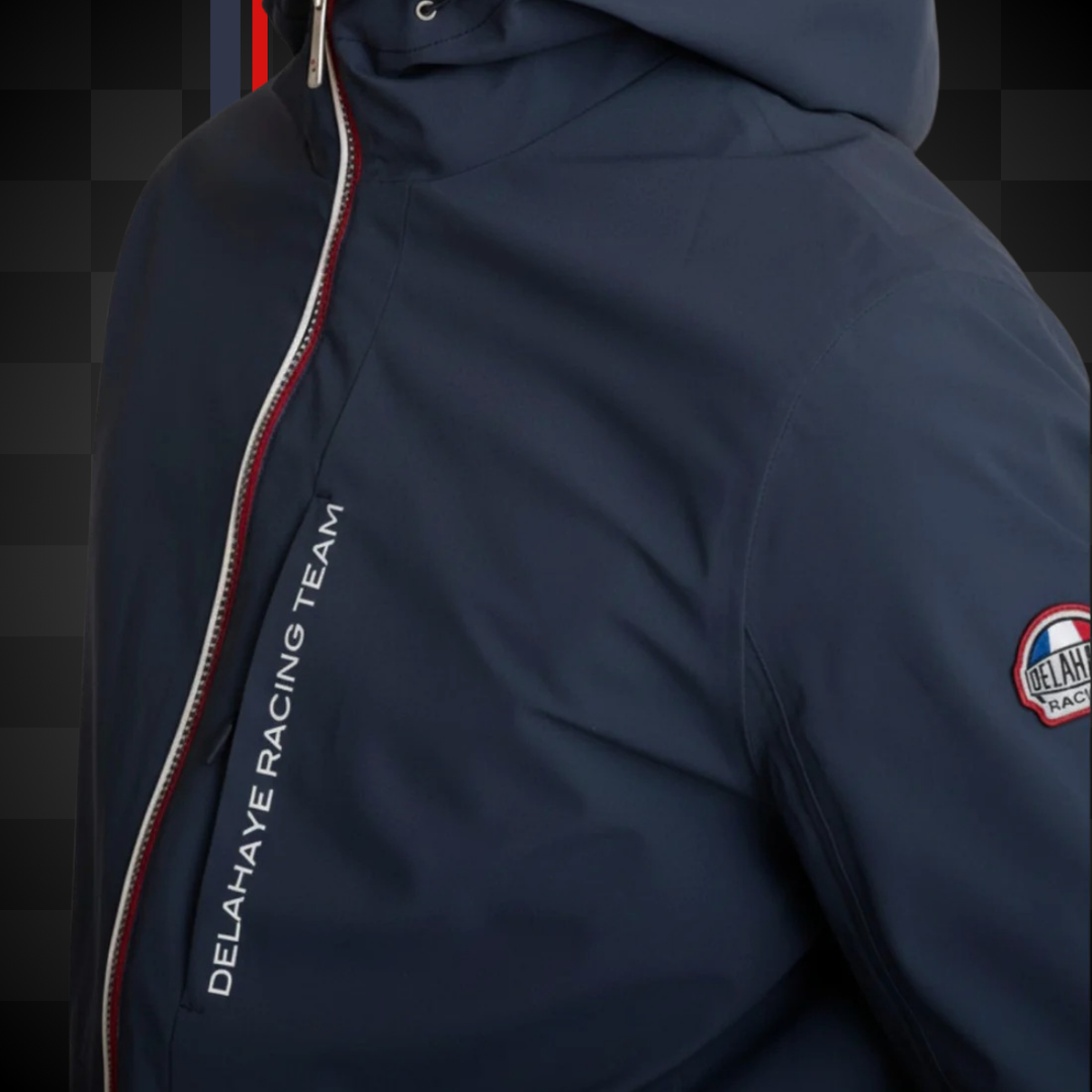 Delahaye Imperméable "Venatici" - Veste bleu marine homme. Coupe regular, 100% polyester. Alliant protection optimale et élégance sport chic. - Esprit Pilote