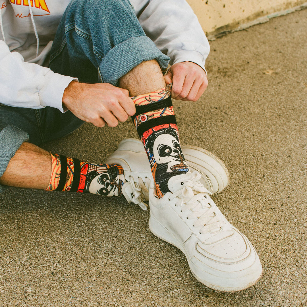 Américan Socks Chaussettes "Panda" - Mid High