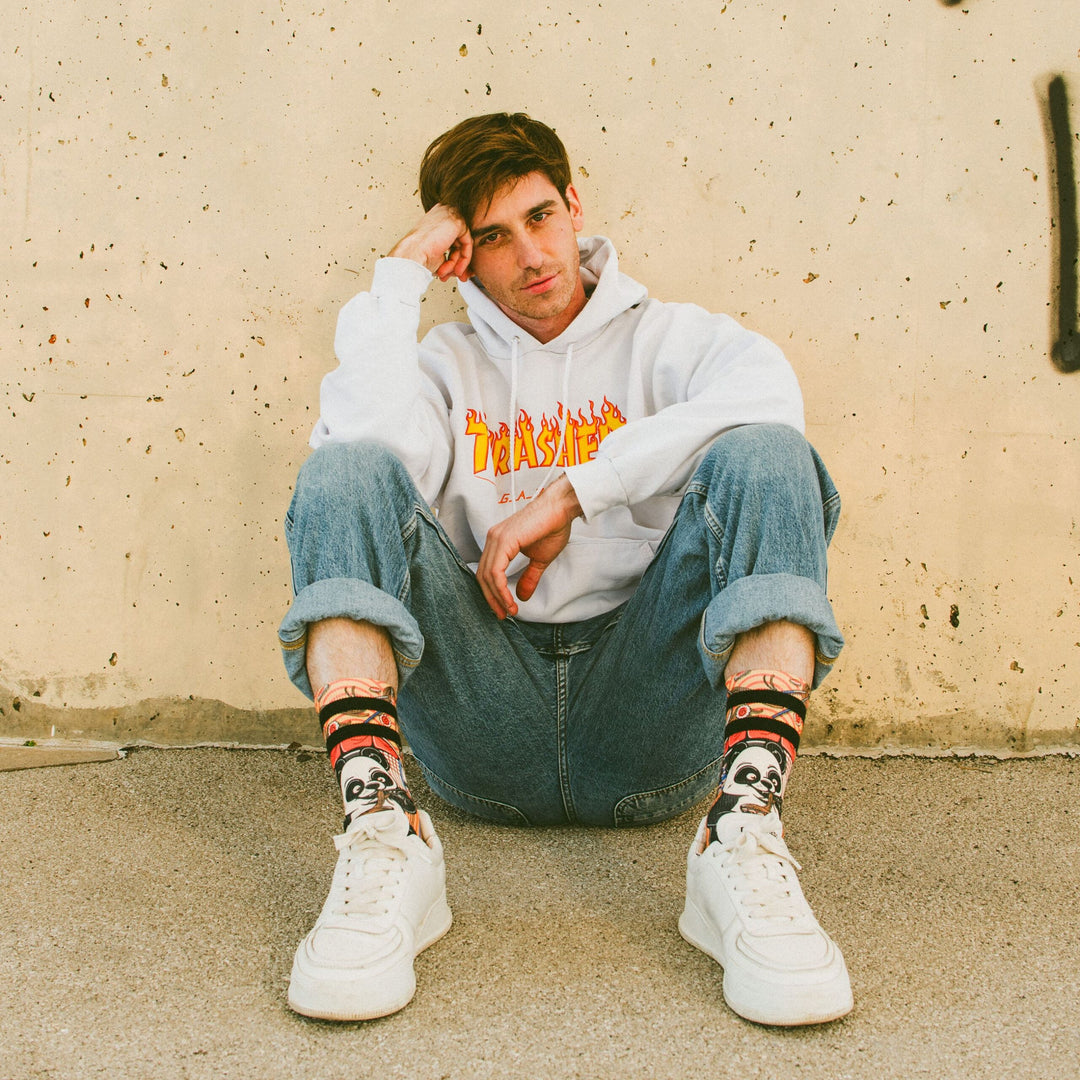 Américan Socks Chaussettes "Panda" - Mid High