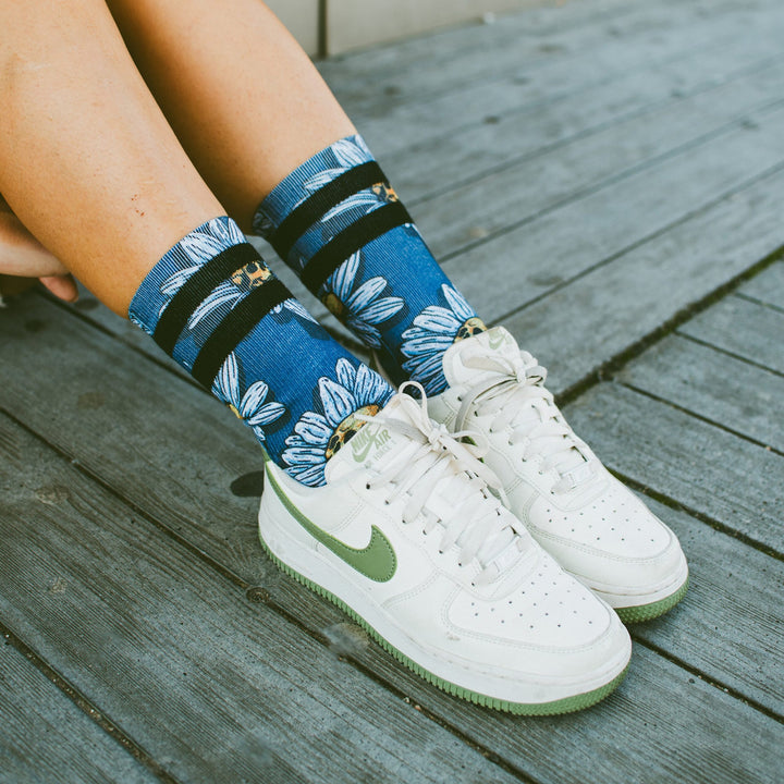Américan Socks Chaussettes "Daisies" - Mid High