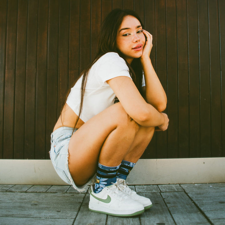 Américan Socks Chaussettes "Daisies" - Mid High