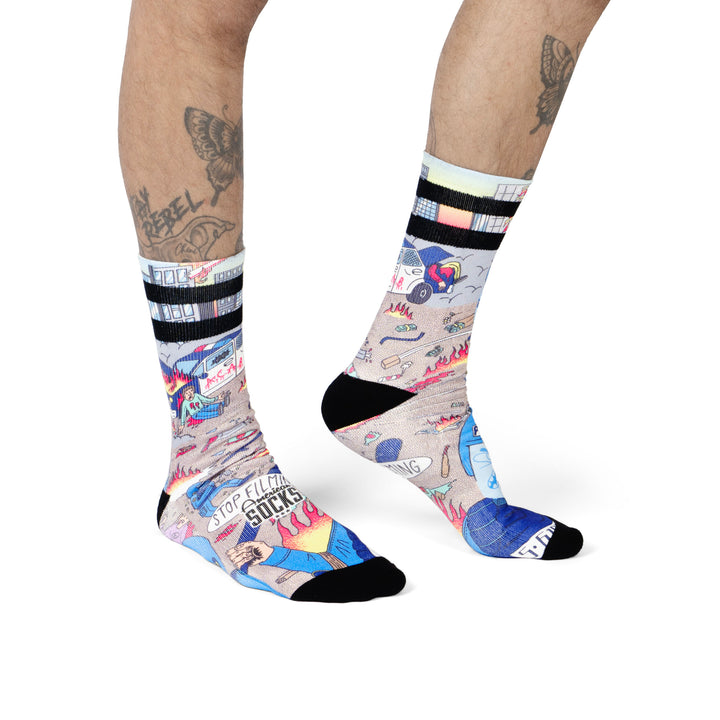 Américan Socks Chaussettes "Mayhem" - Mid High