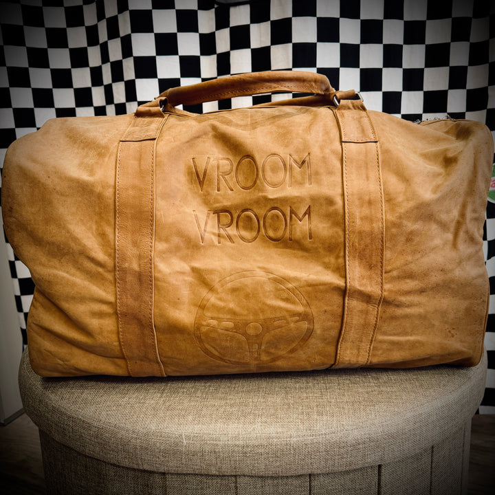 Vroom Vroom Sac Cuir " Logo gaufré"