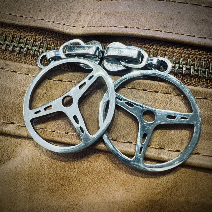 Vroom Vroom Sac Cuir " Logo gaufré"