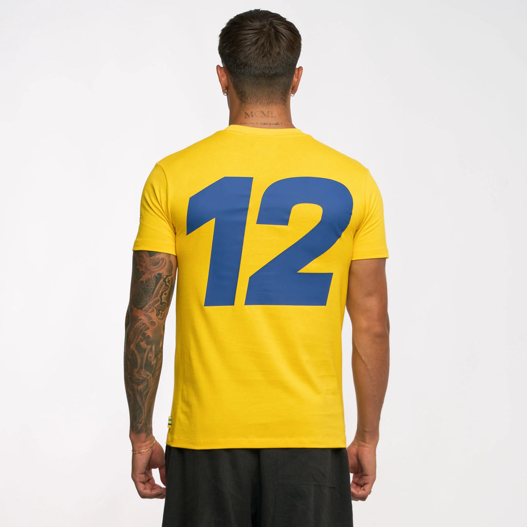 Ayrton Senna Tee Shirt "#Senna" - Jaune