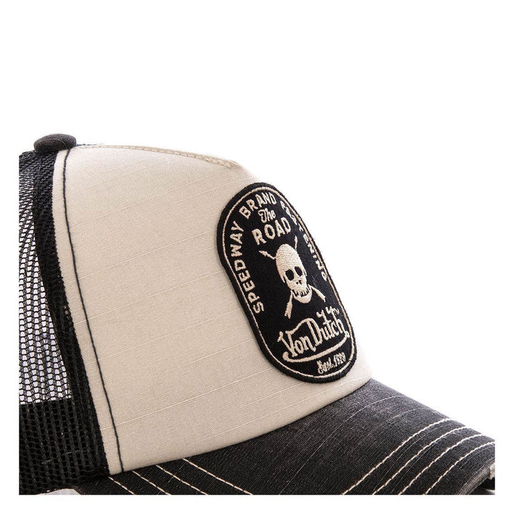 Von Dutch Casquette "Crew 7" - Von Dutch Casquette "Crew 7" - Von Dutch Casquette "Crew 7". Baseball avec filet. Composition : 50% coton, 50% polyester. Style authentique et respirant. - Esprit Pilote