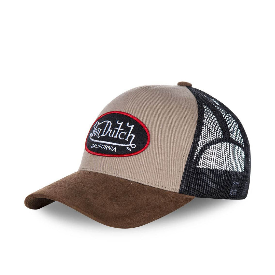 Von Dutch Casquette "Suede" - filet en coton-polyester. Construction robuste pour le confort quotidien et la performance. Incontournable du style motosport. - Esprit Pilote