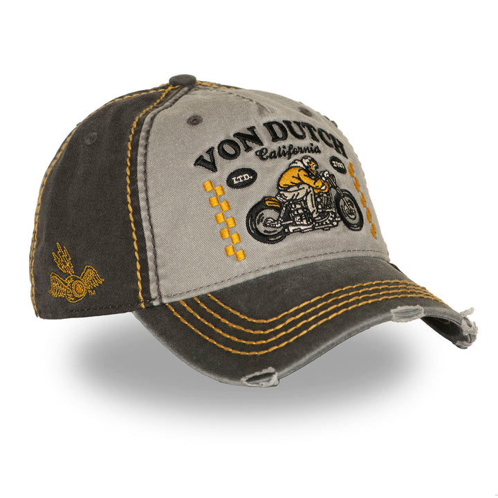 Von Dutch Casquette "Rétro 09" - Casquette baseball VON DUTCH en twill usé. Broderie authentique, 100 % coton. Style rétro intemporel pour les vrais passionnés. - Esprit Pilote