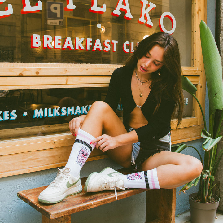 Américan Socks Chaussettes "F*ck Humans" - Mid High - Taille Unique - Pau Motors Shop